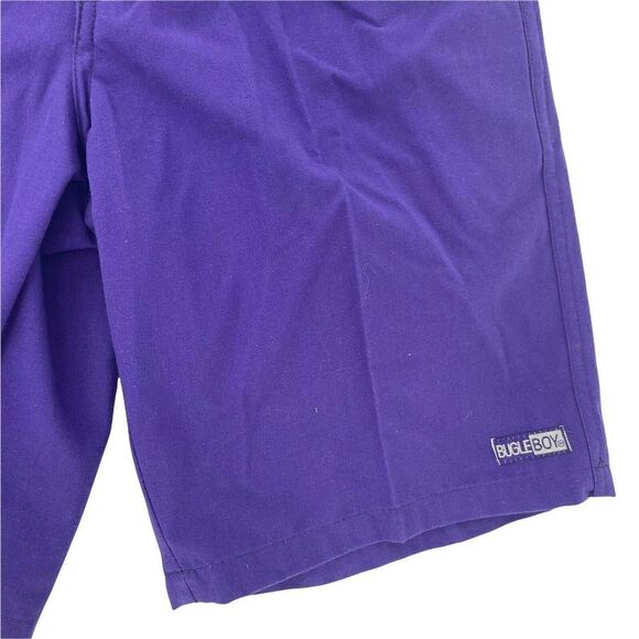 Bugle Boy Vintage 90s Shorts Purple Deadstock Boys Size Large 8.5 In Inseam NEW - Picture 6 of 7
